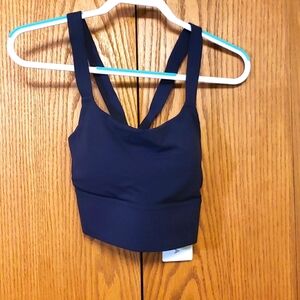 Athleta D/DD Warrior Longines Bra Women's M Dark Blue